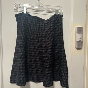 Black & Grey Patterned Skirt